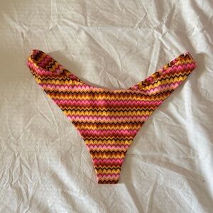 Kulani Kinis MIDNIGHT MOON BRAZILIAN THONG BIKINI BOTTOM medium NWOT